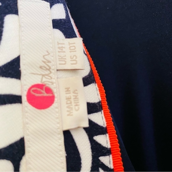 Boden Jumpsuit Wide Leg Heavy Ponte Tie Waist 10 Tall - Picture 11 of 12